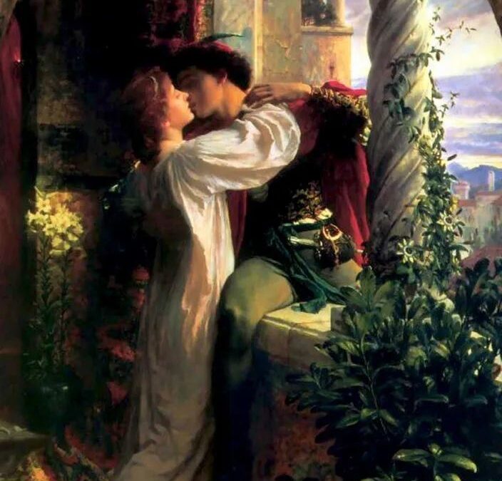 Balcony scene of Romeo and Juliet